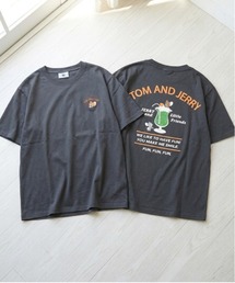 【TOM&JERRY/トムとジェリー】キャラクターバックプリント半袖プリントTシャツ(DRY) ユニセックス