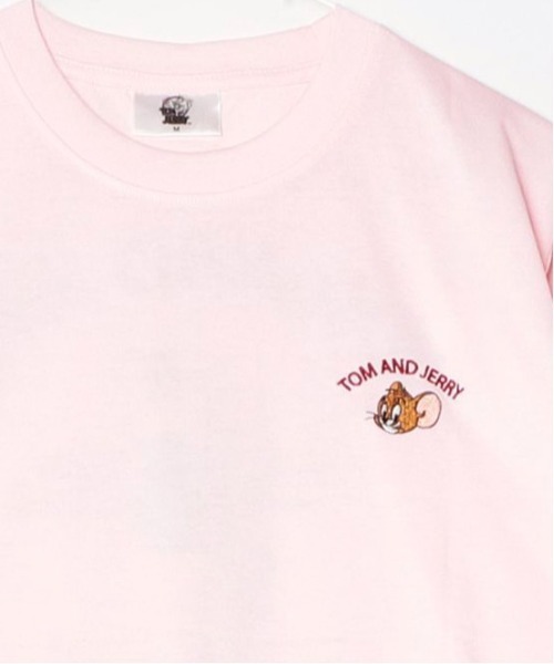 Tom&Jerry(トムアンドジェリー)の「【TOM&JERRY/トムとジェリー】キャラクターバックプリント半袖プリントTシャツ(DRY) ユニセックス(Tシャツ/カットソー・メンズ・オートミール/スミクロ/ライトピンク/サックスブルー・LARGE/MEDIUM)」の5枚目の写真