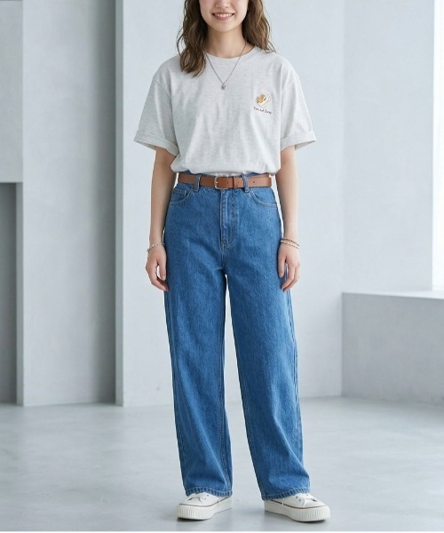 Tom&Jerry(トムアンドジェリー)の「【TOM&JERRY/トムとジェリー】キャラクターバックプリント半袖プリントTシャツ(DRY) ユニセックス(Tシャツ/カットソー・メンズ・オートミール/スミクロ/ライトピンク/サックスブルー・LARGE/MEDIUM)」の11枚目の写真