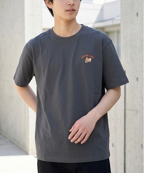 Tom&Jerry(トムアンドジェリー)の「【TOM&JERRY/トムとジェリー】キャラクターバックプリント半袖プリントTシャツ(DRY) ユニセックス(Tシャツ/カットソー・メンズ・オートミール/スミクロ/ライトピンク/サックスブルー・LARGE/MEDIUM)」の15枚目の写真