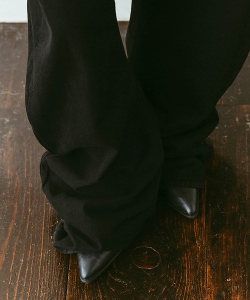 Knuth Marf(クヌースマーフ)の「【Knuth Marf】draped denim pants (unisex)(デニムパンツ・レディース・ブラック・M/S/XS)」の5枚目の写真