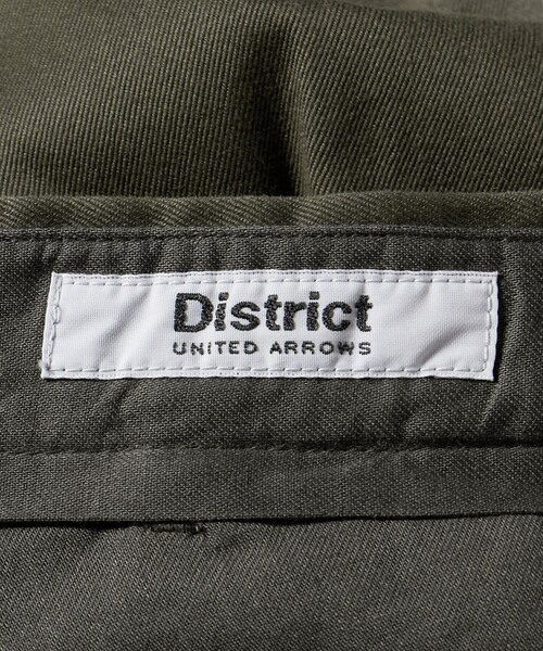 District（ディストリクト）の「＜District＞ウォッシュド チノ ２プリーツ ワイドパンツ（チノパンツ・メンズ・ベージュ/オリーブ・S/L/M）」の5枚目の写真