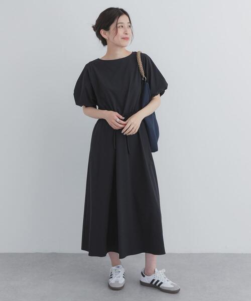 URBAN RESEARCH DOORS(アーバンリサーチドアーズ)の「撥水ウエストドロストワンピース(ワンピース・レディース・チャコールグレー/ブラック・FREE)」の8枚目の写真