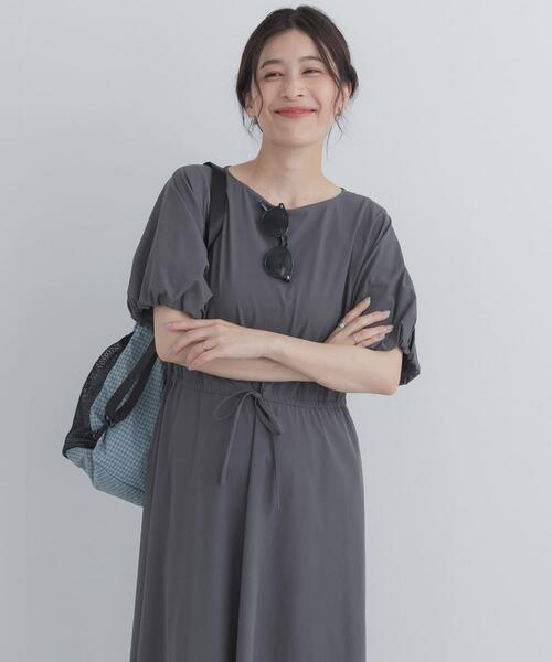 URBAN RESEARCH DOORS(アーバンリサーチドアーズ)の「撥水ウエストドロストワンピース(ワンピース・レディース・チャコールグレー/ブラック・FREE)」の15枚目の写真