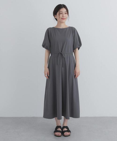 URBAN RESEARCH DOORS(アーバンリサーチドアーズ)の「撥水ウエストドロストワンピース(ワンピース・レディース・チャコールグレー/ブラック・FREE)」の19枚目の写真