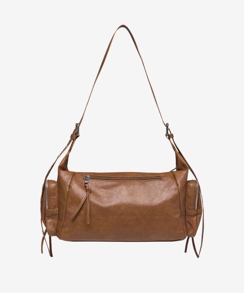 BLACKPURPLE(ブラックパープル)の「マキシマルコバッグ_キャラメルブラウン Maxi Marco Bag_Caramel Brown(ショルダーバッグ・レディース・クリアブラウン・FREE)」の3枚目の写真