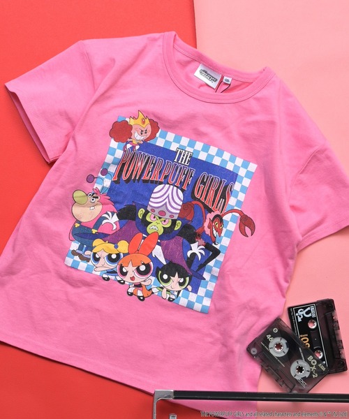 MARKEY'S(マーキーズ)の「【別注】パワーパフガールズ プリント半袖Tシャツ(Tシャツ/カットソー・キッズ・チャコール/ピンク/ブルー・110/95/100/80/90/140/130/120)」の3枚目の写真