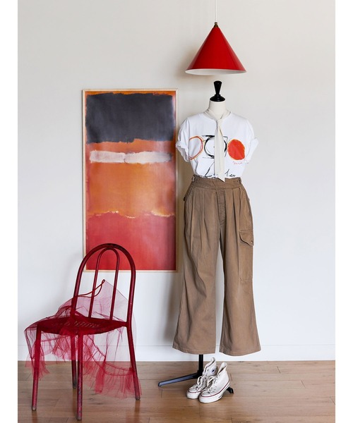 IDEE（イデー）の「［ＩＤＥＥ］ＩＤＥＥ　Ｄｅｓｓｉｎ　Ｔシャツ　メルティング・サンセット（Tシャツ/カットソー・レディース・その他・FREE）」の4枚目の写真