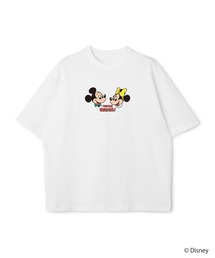【Disney/ディズニー】ミッキーマウス＆ミニーマウス半袖Tシャツ / Over Harf Sleeve T-shirt《UNISEX》