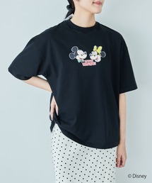 【Disney/ディズニー】ミッキーマウス&ミニーマウス半袖Tシャツ / Over Harf Sleeve T-shirt《UNISEX》