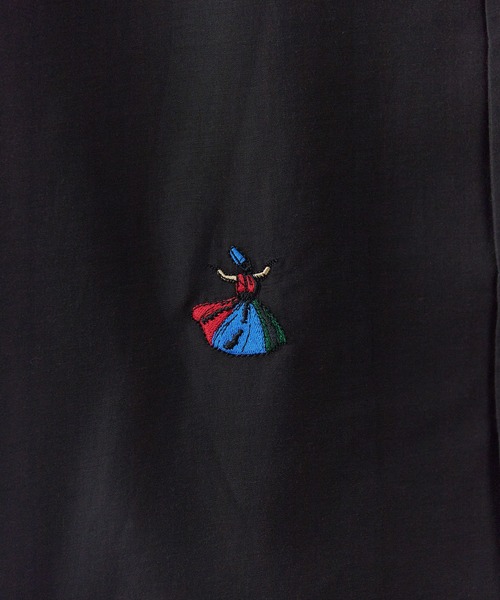 Liberaiders(リベレイダース)の「Liberaiders/リベレイダース COTTON RAYON S/S SHIRT コットン レーヨン 半袖シャツ 刺繍デザイン 裾ドロスト 吸水速乾 メンズ 2026年 夏 夏服(シャツ/ブラウス・メンズ・ブラック・M/L/XL)」の10枚目の写真