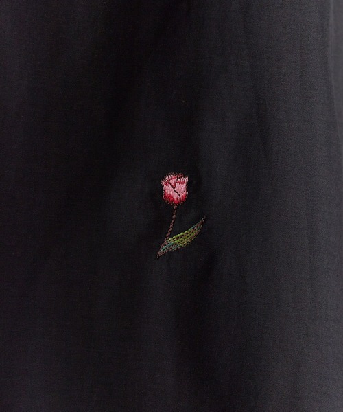 Liberaiders(リベレイダース)の「Liberaiders/リベレイダース COTTON RAYON S/S SHIRT コットン レーヨン 半袖シャツ 刺繍デザイン 裾ドロスト 吸水速乾 メンズ 2026年 夏 夏服(シャツ/ブラウス・メンズ・ブラック・M/L/XL)」の14枚目の写真