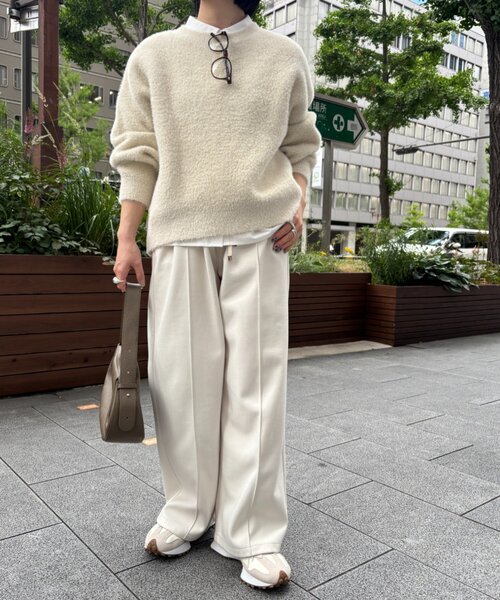 Jena espace merveilleux（ジェナ　エスパスメルヴェイユ）の「【ベーシックこそ、上質を選びたい】上品イージーパンツ（その他パンツ・レディース・チャコールグレー/ベージュ/アイボリー/ブラック・1/2）」の8枚目の写真