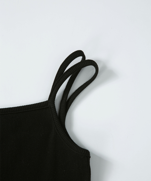 ASON(アズオン)の「LAYER SHIRRING SLEEVELESS / BLACK(Tシャツ/カットソー・レディース・その他・FREE)」の5枚目の写真