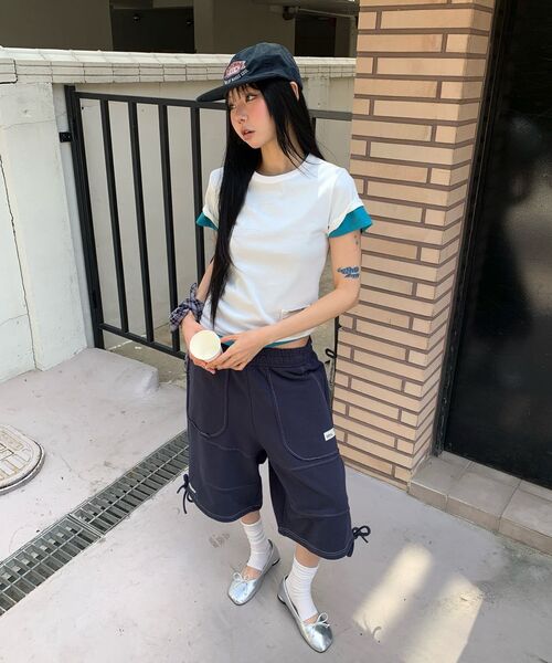 SOHUL(ソフル)の「ポケットT (アクア)(Tシャツ/カットソー・レディース・その他・FREE)」の2枚目の写真