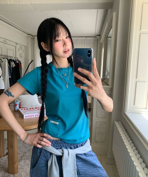 SOHUL(ソフル)の「ポケットT (アクア)(Tシャツ/カットソー・レディース・その他・FREE)」の4枚目の写真