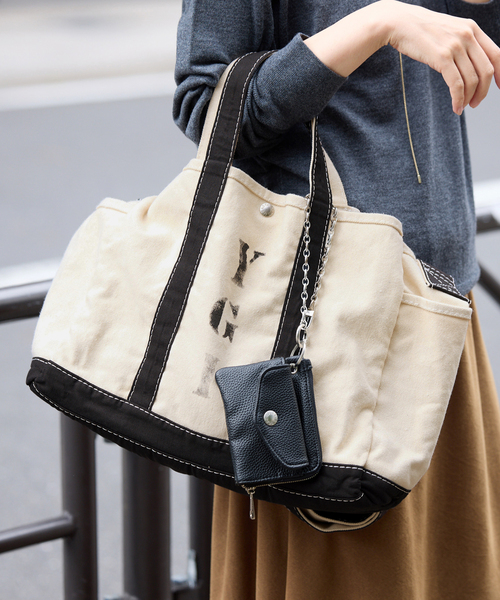FRAMeWORK(フレームワーク)の「YA GOOD IDEAS STENCIL SHOULDER トート(トートバッグ・レディース・ウッド/ブラック・FREE)」の8枚目の写真