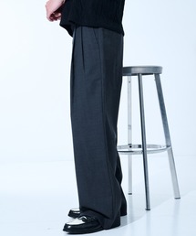 marka（マーカ）の「CONZ別注　DOUBLE PLEATED WIDE TROUSERS/ワイドパンツ/抗菌・防臭性/オールシーズン/marka（スラックス）」