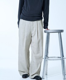 marka（マーカ）の「CONZ別注　DOUBLE PLEATED WIDE TROUSERS/ワイドパンツ/抗菌・防臭性/オールシーズン/marka（スラックス）」