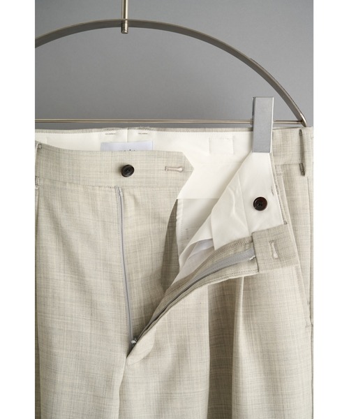 marka(マーカ)の「CONZ別注 DOUBLE PLEATED WIDE TROUSERS/ワイドパンツ/抗菌・防臭性/オールシーズン/marka(スラックス・メンズ・ライトグレー/グレー/ストライプ・1/3/2)」の6枚目の写真