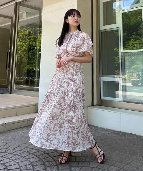 SNIDEL 花柄 ノースリーブ ワンピース セール/ブランド古着】ノースリーブワンピース（ワンピース）｜SNIDEL