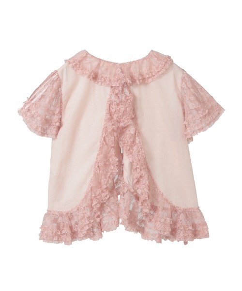 PINK HOUSE(ピンクハウス)の「フルールラッセルレース使いボレロ風ブラウス(シャツ/ブラウス・レディース・ブラック/ピンク/ホワイト・フリー)」の5枚目の写真