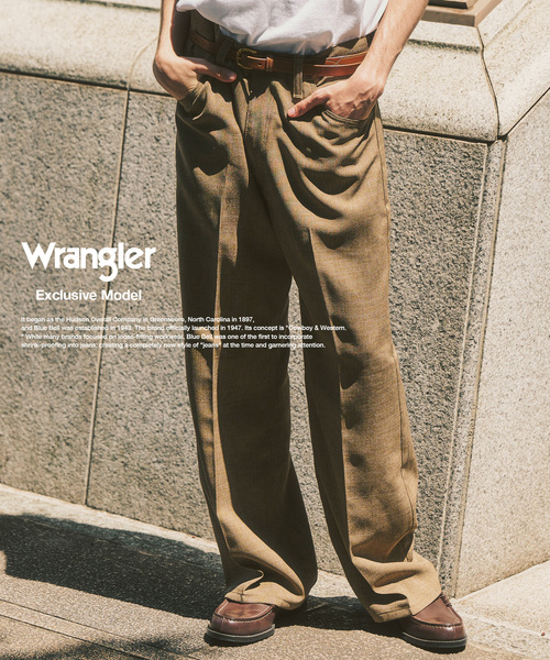 417 EDIFICE(フォーワンセブンエディフィス)の「【Wrangler / ラングラー】417別注 Wrancher Midway(スラックス・メンズ・ブラウン/ベージュ/チャコールグレー・SMALL/MEDIUM/LARGE)」の3枚目の写真