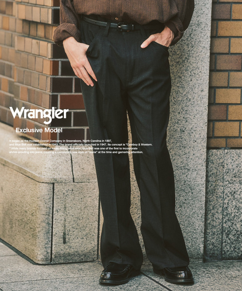 417 EDIFICE(フォーワンセブンエディフィス)の「【Wrangler / ラングラー】417別注 Wrancher Midway(スラックス・メンズ・ブラウン/ベージュ/チャコールグレー・SMALL/MEDIUM/LARGE)」の2枚目の写真