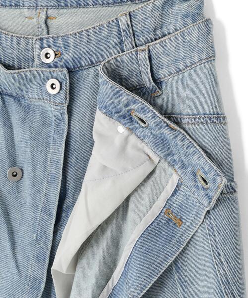AULA AILA(アウラアイラ)の「AULA AILA/アウラアイラ/OVERLAP SKIRT LAYERED DESIGN(デニムパンツ・レディース・ブルー・1/0)」の18枚目の写真