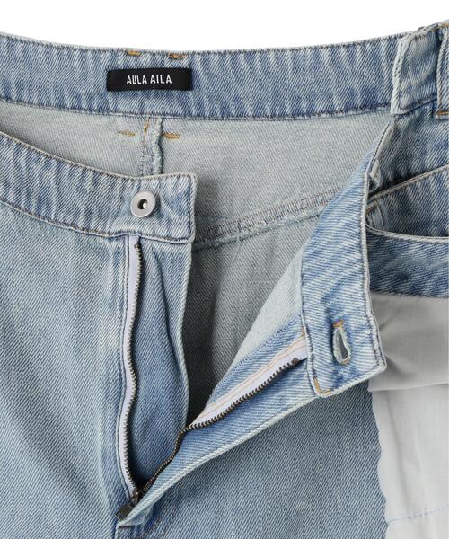 AULA AILA(アウラアイラ)の「AULA AILA/アウラアイラ/OVERLAP SKIRT LAYERED DESIGN(デニムパンツ・レディース・ブルー・1/0)」の19枚目の写真