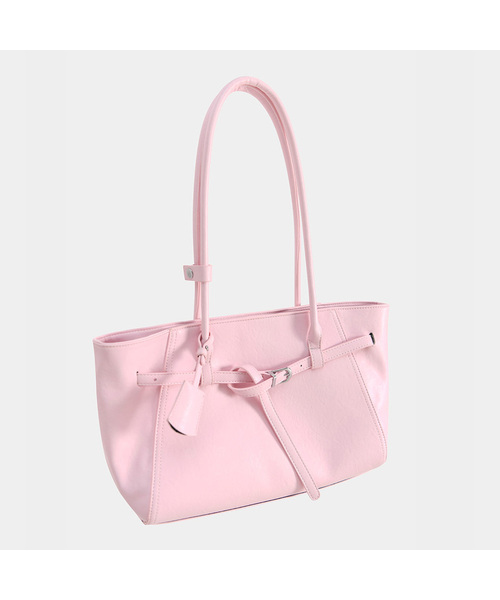PIGMENT(ピグメント)の「パステルツイストバックルバッグ (TYBE260325)(ショルダーバッグ・レディース・ピンク/スカイブルー・F)」の1枚目の写真
