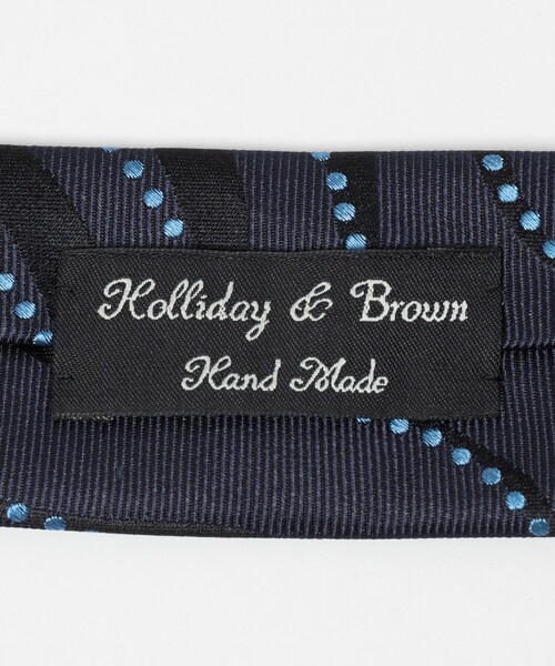 Holliday & Brown(ホリデーアンドブラウン)の「<Holliday&Brown>ウェーブ ジャガード ネクタイ(ネクタイ・メンズ・ダークブラウン/ネイビー・FREE)」の8枚目の写真