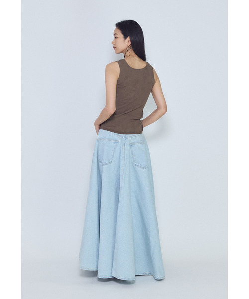 1er Arrondissement(プルミエアロンディスモン)の「スクープネックリブニットタンクトップ(ニット/セーター・レディース・カーキ/オフホワイト/ブラック系その他3・FREE)」の9枚目の写真