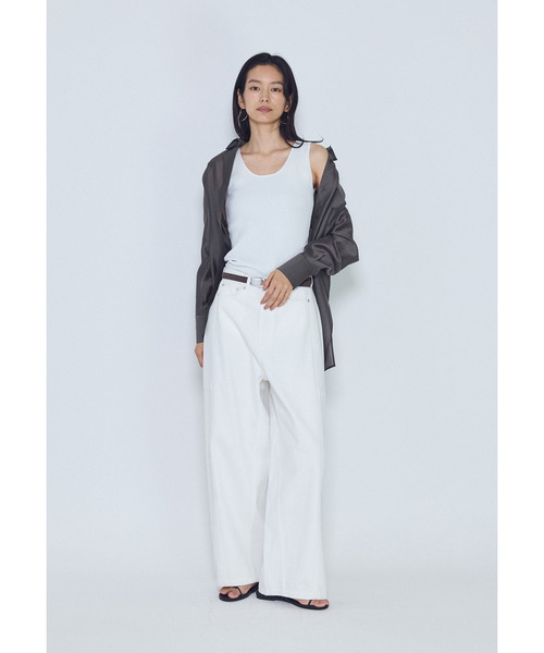 1er Arrondissement(プルミエアロンディスモン)の「スクープネックリブニットタンクトップ(ニット/セーター・レディース・カーキ/オフホワイト/ブラック系その他3・FREE)」の17枚目の写真