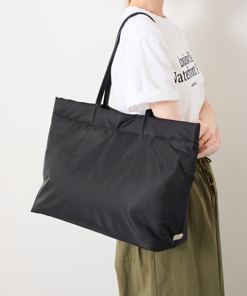 OUTDOOR PRODUCTS（アウトドアプロダクツ）の「OUTDOOR/アウトドア SLOBE別注 ナイロントートバッグ（トートバッグ・レディース・ブラック/ボルドー・FREE）」の8枚目の写真