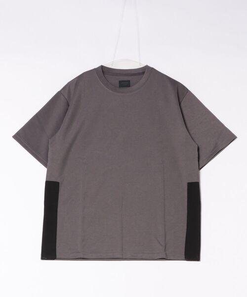 MMMM(エムエムエムエム)の「【SR】【it】【MMMM】サイドスリットTEE(Tシャツ/カットソー・メンズ・ブラック/チャコールグレー・LARGE/MEDIUM)」の1枚目の写真