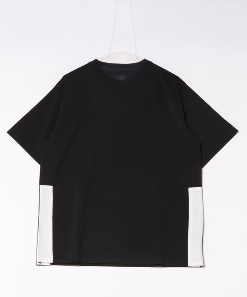 MMMM(エムエムエムエム)の「【SR】【it】【MMMM】サイドスリットTEE(Tシャツ/カットソー・メンズ・ブラック/チャコールグレー・LARGE/MEDIUM)」の2枚目の写真