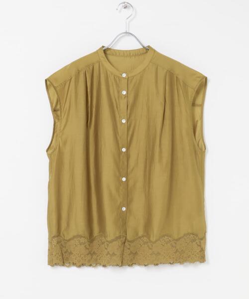 URBAN RESEARCH ROSSO WOMEN(アーバンリサーチ ロッソ)の「CHIGNON レースシアーフレンチブラウス(シャツ/ブラウス・レディース・ブラック/オフホワイト/ライトカーキ・FREE)」の3枚目の写真