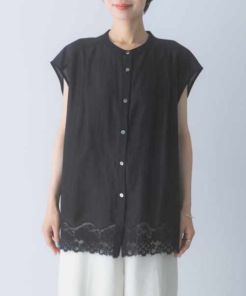 URBAN RESEARCH ROSSO WOMEN(アーバンリサーチ ロッソ)の「CHIGNON レースシアーフレンチブラウス(シャツ/ブラウス・レディース・ブラック/オフホワイト/ライトカーキ・FREE)」の15枚目の写真