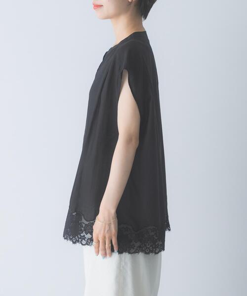 URBAN RESEARCH ROSSO WOMEN(アーバンリサーチ ロッソ)の「CHIGNON レースシアーフレンチブラウス(シャツ/ブラウス・レディース・ブラック/オフホワイト/ライトカーキ・FREE)」の16枚目の写真