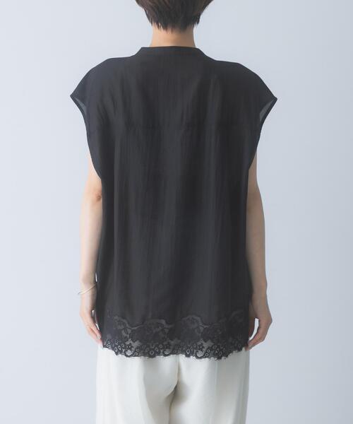 URBAN RESEARCH ROSSO WOMEN(アーバンリサーチ ロッソ)の「CHIGNON レースシアーフレンチブラウス(シャツ/ブラウス・レディース・ブラック/オフホワイト/ライトカーキ・FREE)」の17枚目の写真