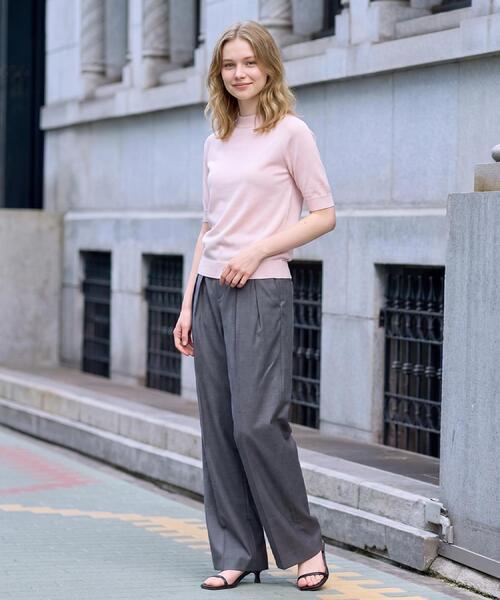 DRESSTERIOR(ドレステリア)の「ソフトカーブ2タックパンツ(その他パンツ・レディース・チャコールグレー/ブラウン系その他・34/38/36)」の5枚目の写真