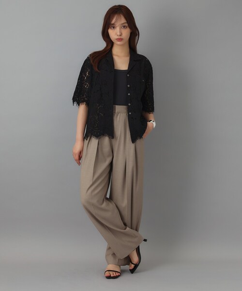 DRESSTERIOR(ドレステリア)の「ソフトカーブ2タックパンツ(その他パンツ・レディース・チャコールグレー/ブラウン系その他・34/38/36)」の14枚目の写真