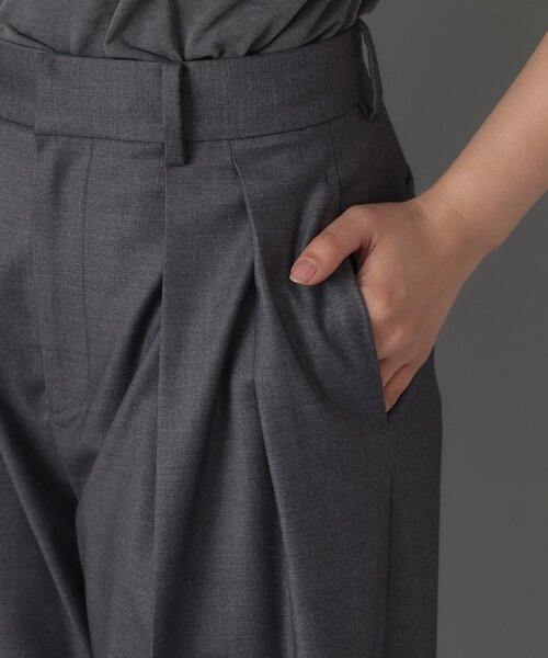 DRESSTERIOR(ドレステリア)の「ソフトカーブ2タックパンツ(その他パンツ・レディース・チャコールグレー/ブラウン系その他・34/38/36)」の21枚目の写真