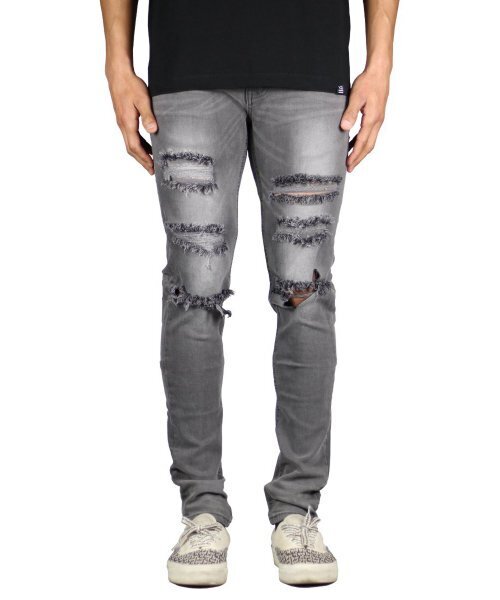 HYPER DENIM(ハイパーデニム)の「グレー無地ジーンズ(デニムパンツ・メンズ・その他・38inch/36inch/34inch)」の1枚目の写真