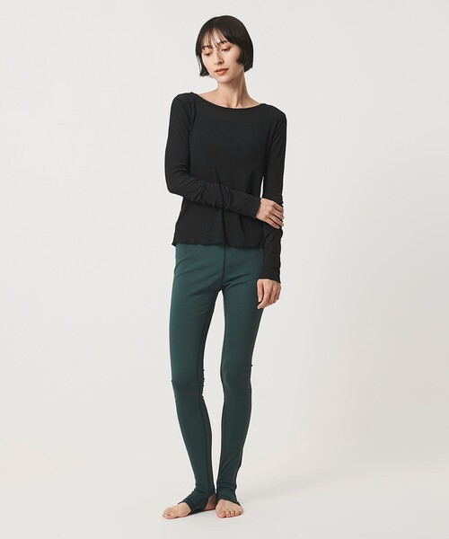 TO UNITED ARROWS(トゥーユナイテッドアローズ)の「<MIYAGI YUKA×TO UNITED ARROWS>テレコ ロングスリーブ カットソー(Tシャツ/カットソー・レディース・ダークグレー/ブラック・FREE)」の7枚目の写真