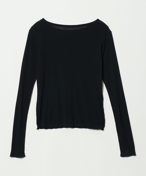 TO UNITED ARROWS(トゥーユナイテッドアローズ)の「<MIYAGI YUKA×TO UNITED ARROWS>テレコ ロングスリーブ カットソー(Tシャツ/カットソー・レディース・ダークグレー/ブラック・FREE)」の11枚目の写真
