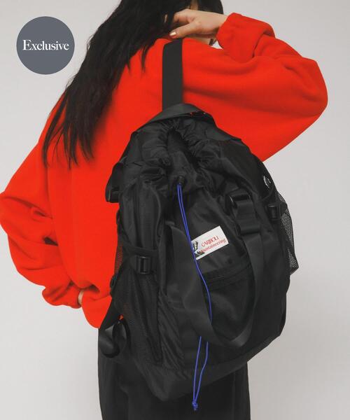 Caribou(カリブー)の「『別注』Caribou Mountaineering×EKAL L. WEIGHT PACK TOTE(トートバッグ・レディース・ブラック/グレー・ONE)」の1枚目の写真