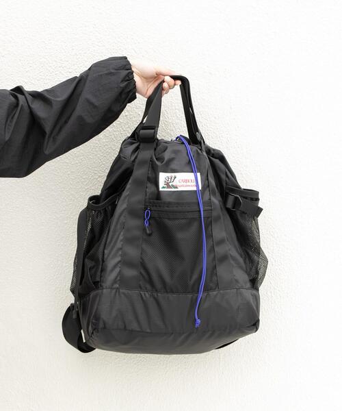 Caribou(カリブー)の「『別注』Caribou Mountaineering×EKAL L. WEIGHT PACK TOTE(トートバッグ・レディース・ブラック/グレー・ONE)」の3枚目の写真