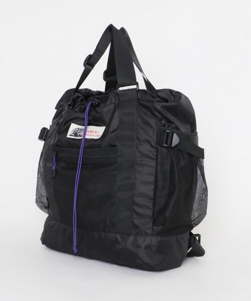 Caribou(カリブー)の「『別注』Caribou Mountaineering×EKAL L. WEIGHT PACK TOTE(トートバッグ・レディース・ブラック/グレー・ONE)」の4枚目の写真